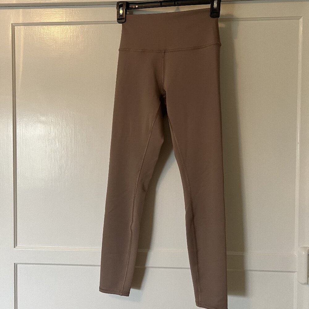 ALO 7/8 High-Waist Airlift Beige Leggings Size S